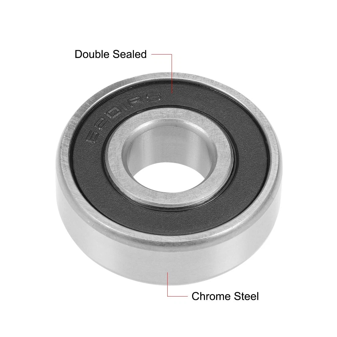6201-2RS Deep Groove Ball Bearing for Various Applications (12x32x10mm)