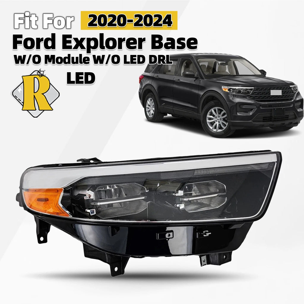 LED Headlight W/O DRL & Module for Ford Explorer (2020–2024) Right Passenger