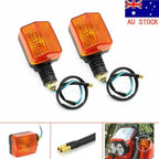 4 x Motorcycle Indicators Yellow Lens for Honda, Yamaha, Suzuki, Kawasaki
