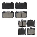 Akebono EURO Ceramic Disc Brake Pad Kit for Mercedes W220 S430 S500 S55 S600 (2000–2006)