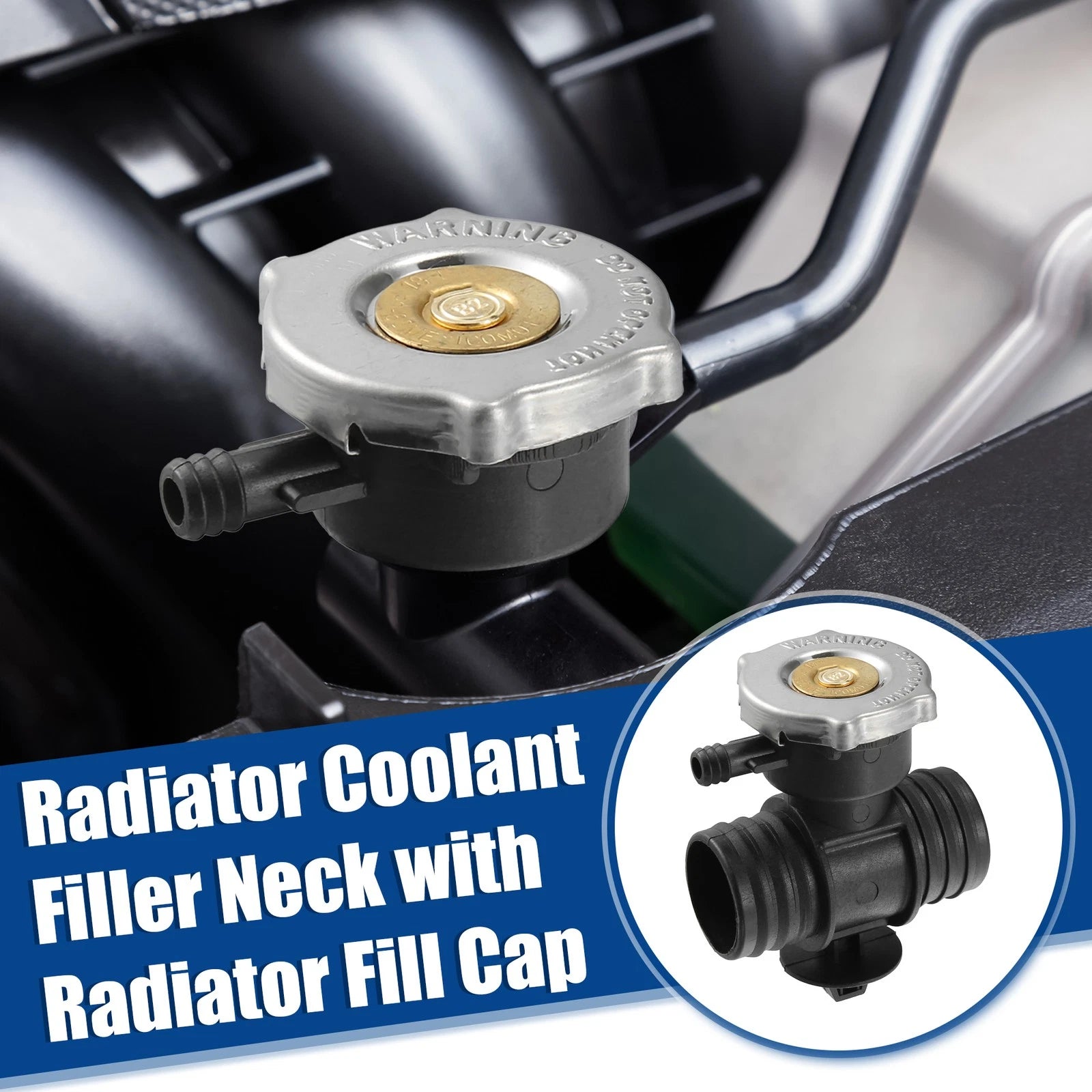 Set of 1 Radiator Coolant Filler Neck with Cap for Dodge Durango 