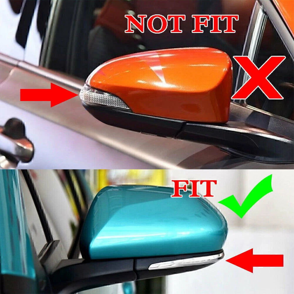 Carbon Fiber Style Side Rearview Mirror Trim Cover for Toyota CHR (2016–2018)