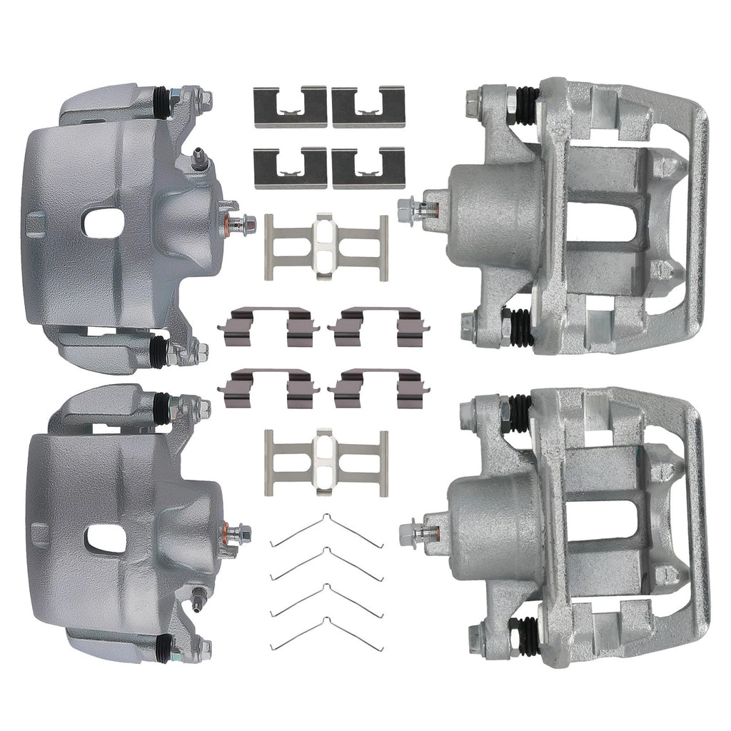4X Brake Caliper Set Front Rear for Honda Element (2003–2011) 19B2589 19B2588 19B2662