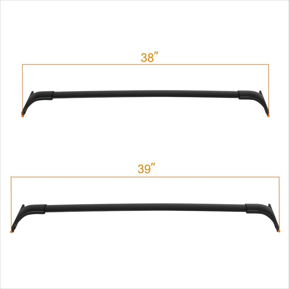 Set of 2 Roof Rack Cross Bars for Infiniti QX70 FX35 FX37 (2011–2018)