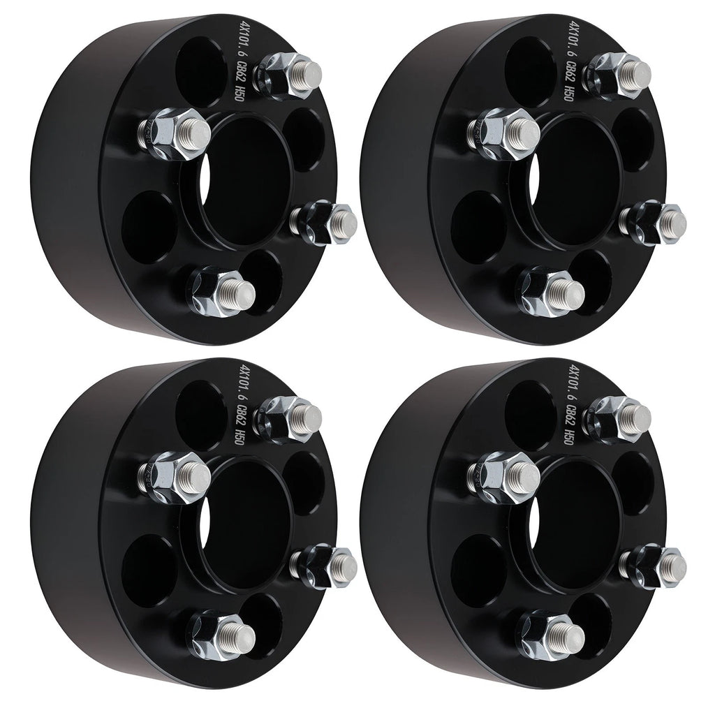 Set of 4 Hub Centric Wheel Spacers for EZGO (2 Inch, 4x4 Pattern, 78.1mm Bore)