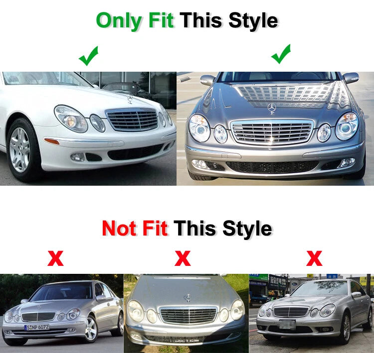 Lower Bumper Mesh Grille for Mercedes-Benz E Class (2003-2006)
