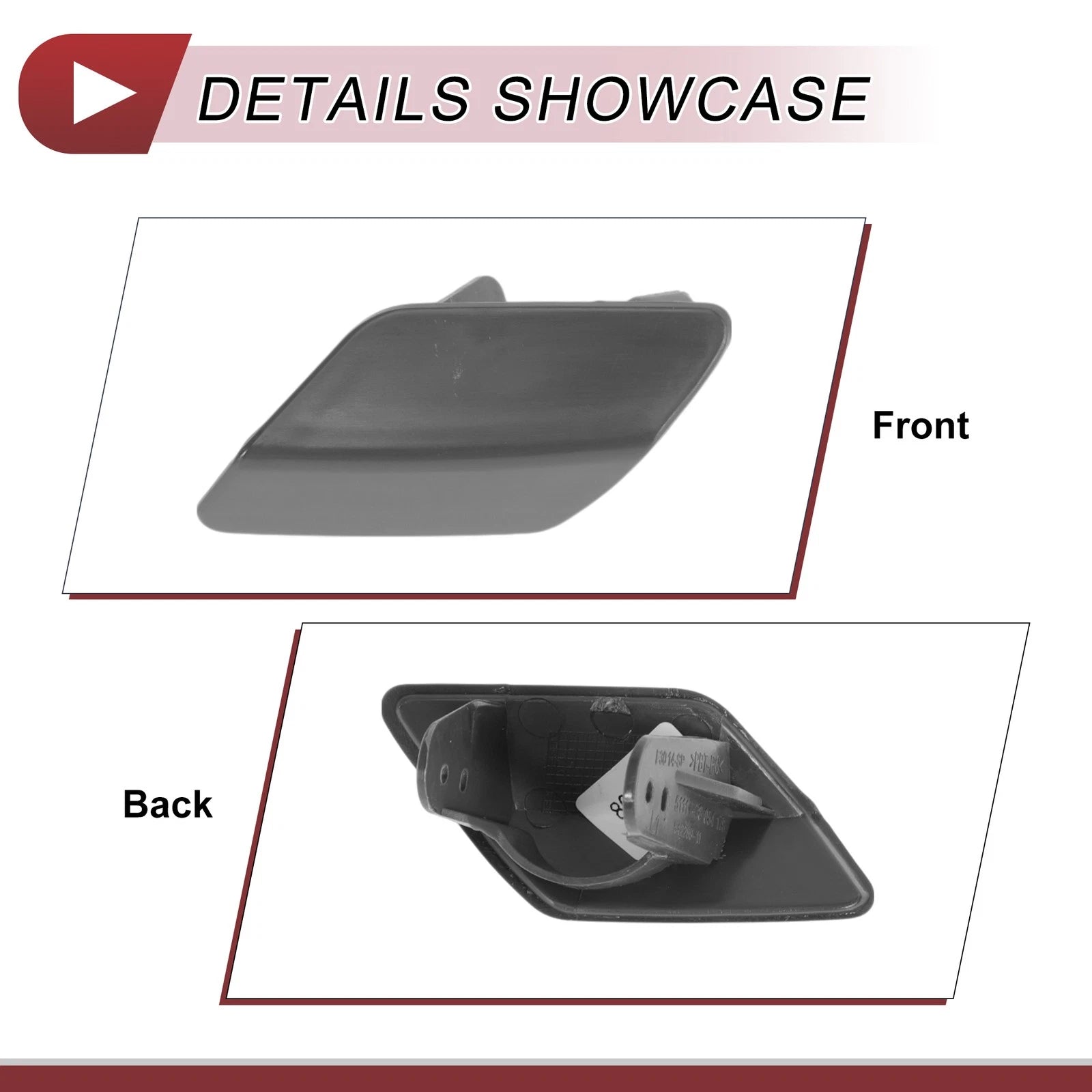 Front Left Bumper Trim Nozzle Cover No. 51118056613 for BMW 320i 