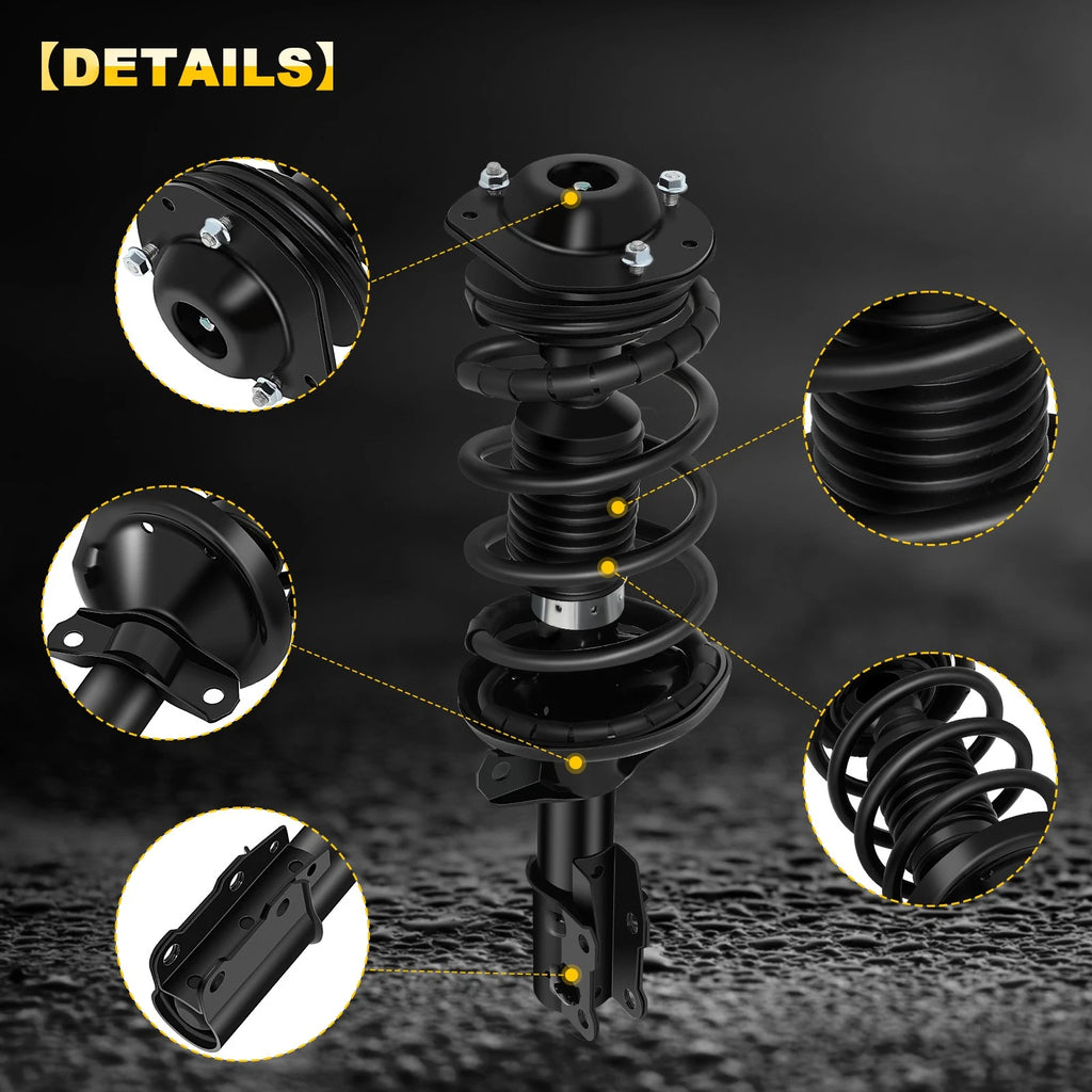 Set of 2 Complete Struts and Springs for Chevy Cobalt, HHR