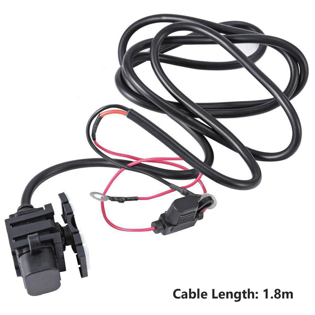 SAE to USB Phone GPS Charger Adapter with Inline Fuse for Universal 12V (SAE)