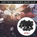25 Pcs Front Fender Skirt Clip for Honda Civic (2013–2021) & Honda Fit (2015–2021)
