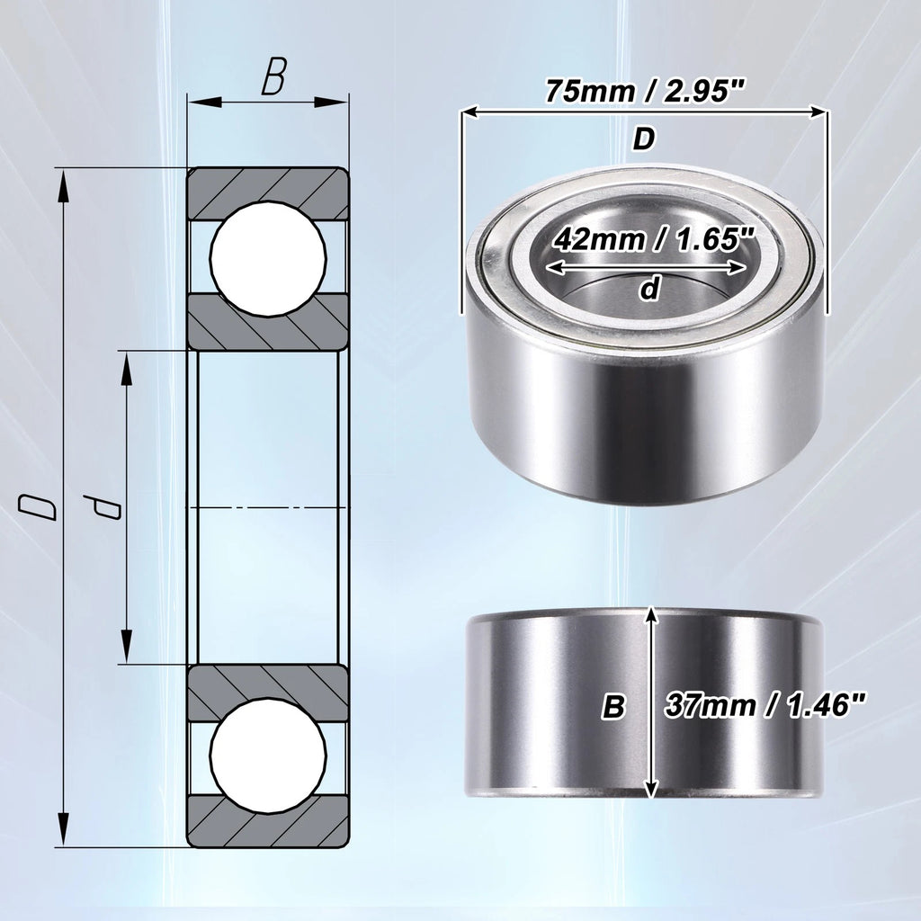 2X Rear Wheel Bearings for BMW 128i (2008–2013)