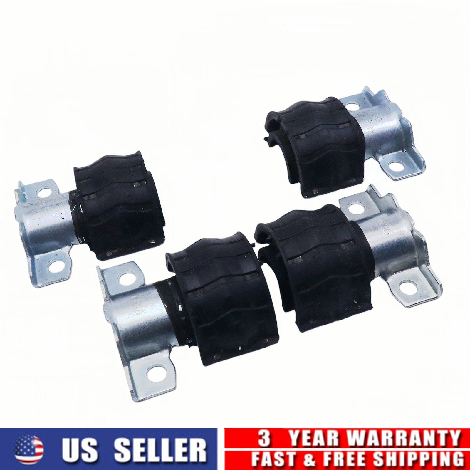 Set of 4 Front Sway Bar Bushings for Mercedes-Benz GL450 (2007–2012) 1643231185