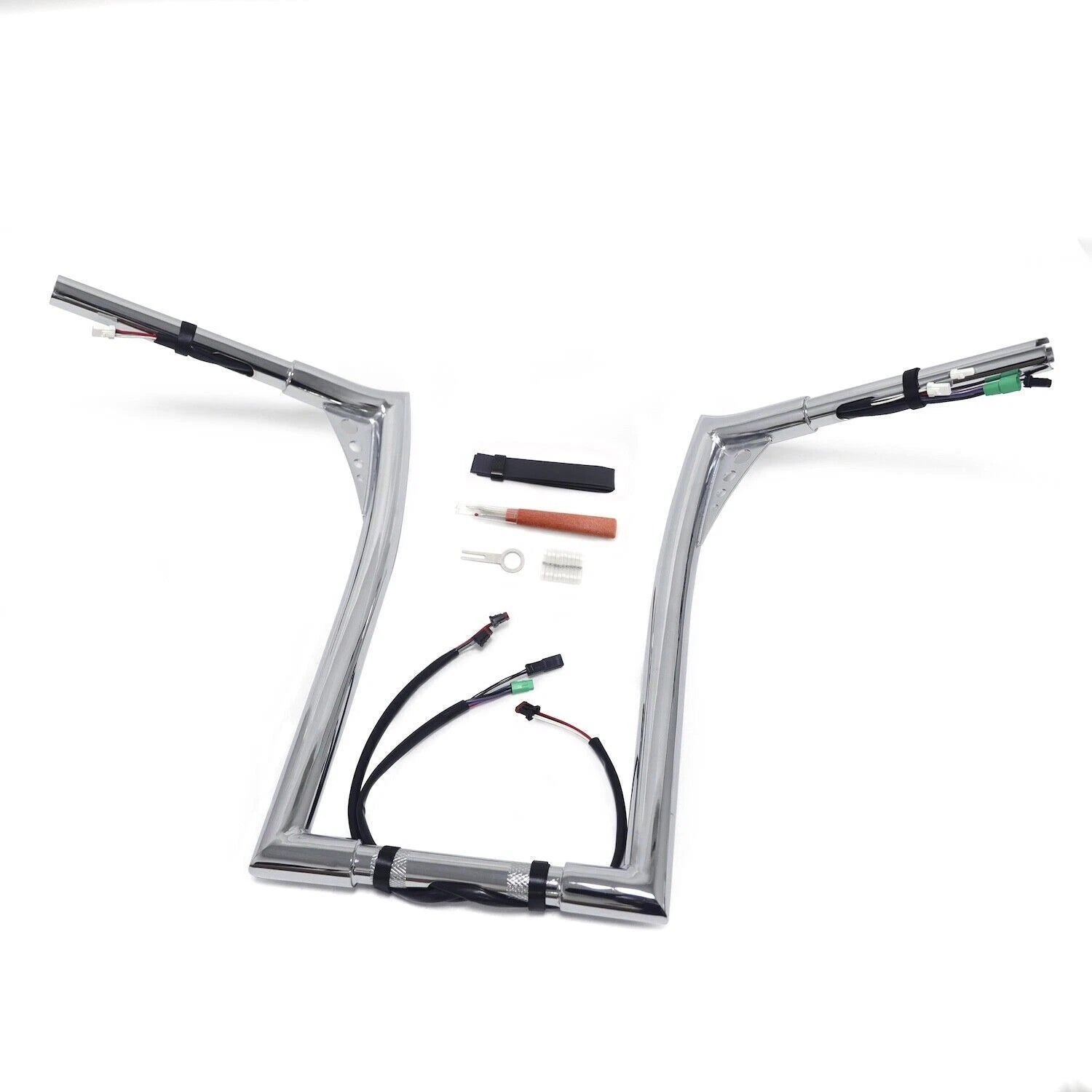 12" 14" 16" Prewired Ape Hanger Handlebar for Harley Road King FLHR FLHRC (2014–2015)
