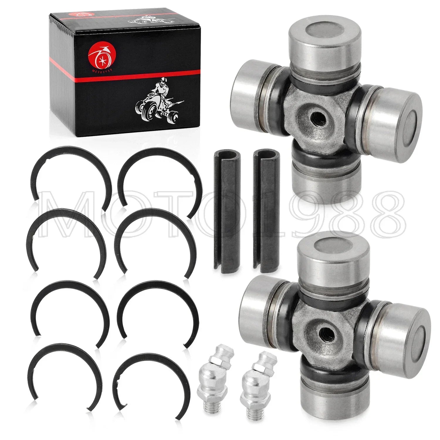 2x Front Rear driveshaft u-joint for Polaris RZR 570-1000