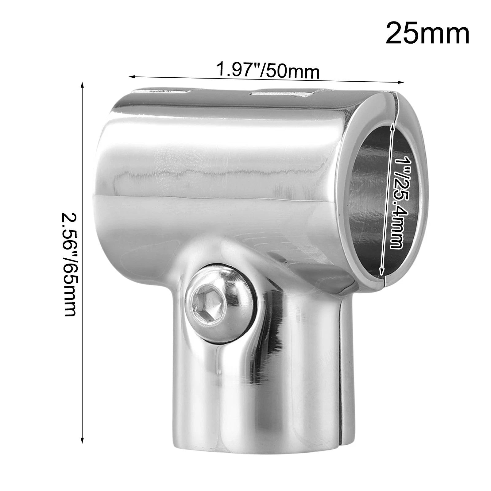 Stainless Steel Handrail Joint Connector T Shape for Marine Use