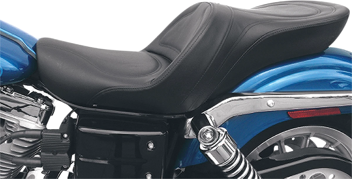 SADDLEMEN Explorer Seat for Harley FXD (2004–2005) - Stitched - Black