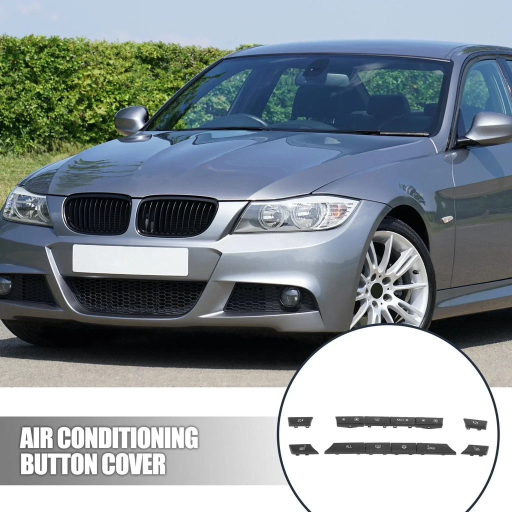 12pcs Air Conditioning Control Switch Button Cap Cover for BMW 5/6/7 Series