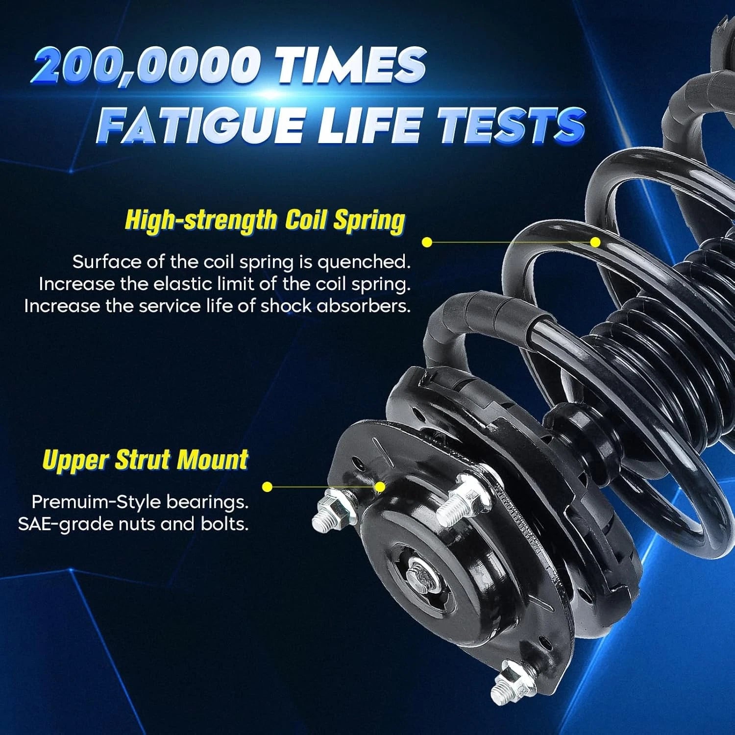 4PCS Complete Struts Assembly for Toyota Camry Avalon 2007-2011 (2.4L)