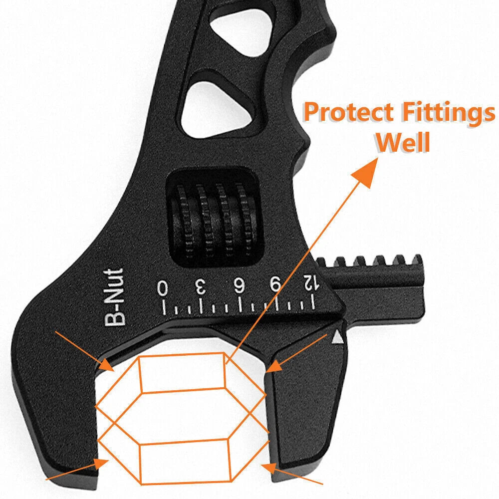 Adjustable Aluminum Wrench Tool for Hose End Fitting