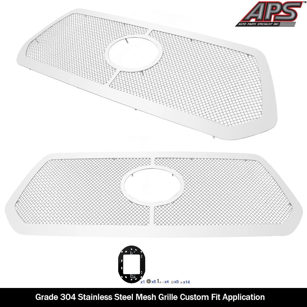 Stainless Chrome Mesh Grille Insert for Toyota Tacoma (2018-2019)