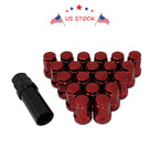 Set of 4 Red Heptagon Steel Lug Nuts for Honda Acura EG EK DC2 (1992–2001)