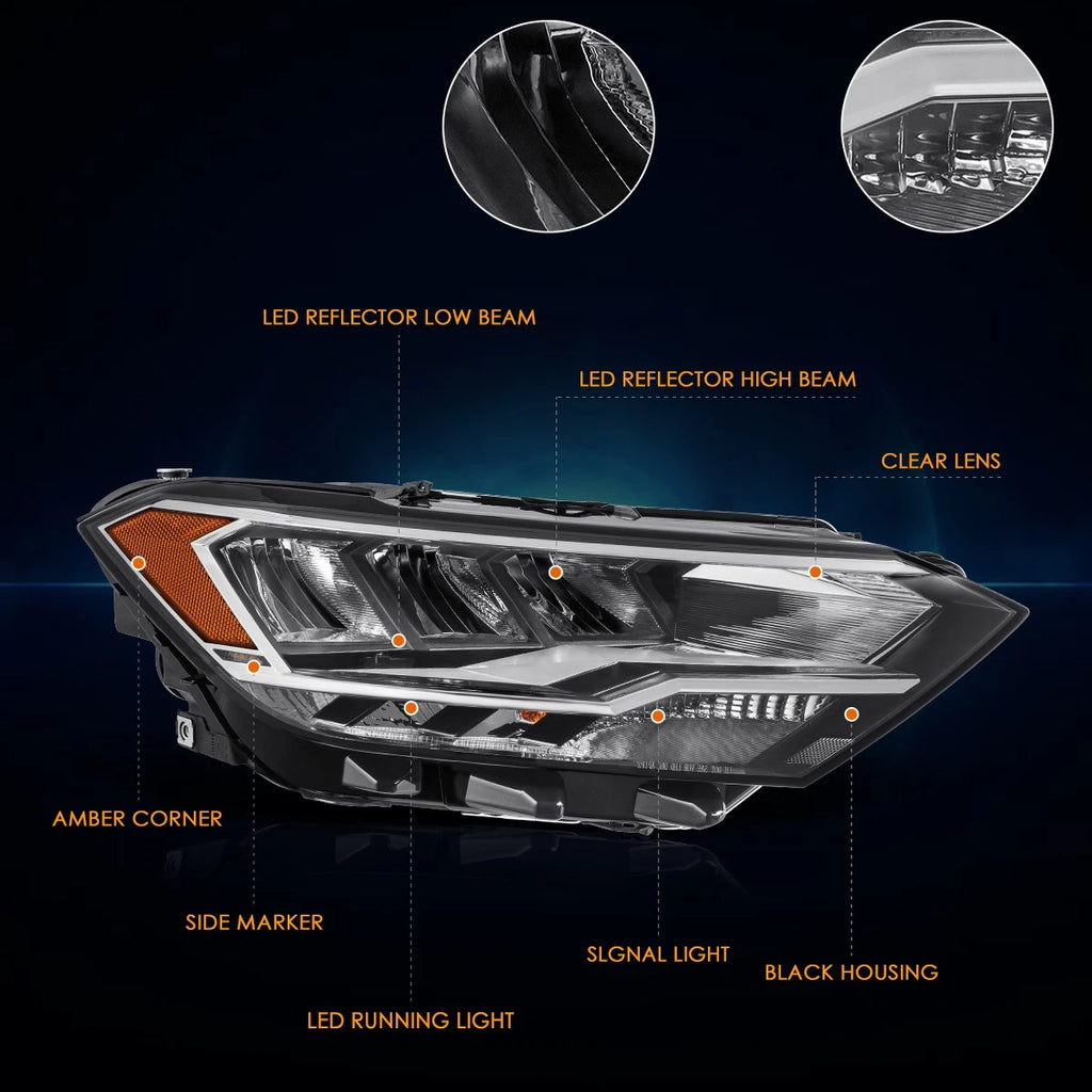 Right Side Headlight Amber Corner Lamp for VW Jetta (2019–2023)
