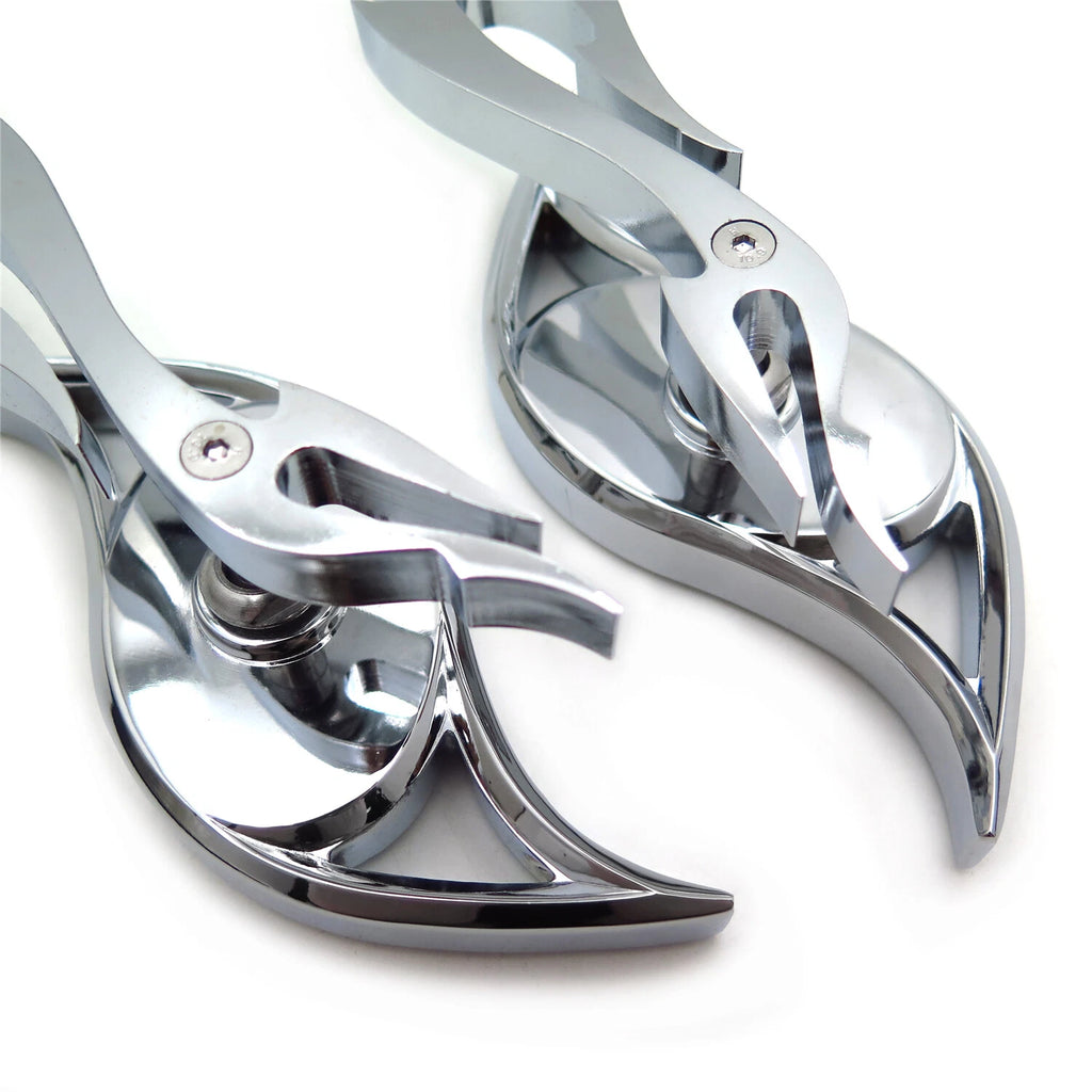Chrome Wisdom Eye Running Mirrors for Yamaha Cruiser (Royal Star, Road Star, V-Star)