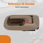 Front Left Beige Handle Interior for Toyota Sienna (1998–2003) 69278-08010 80533