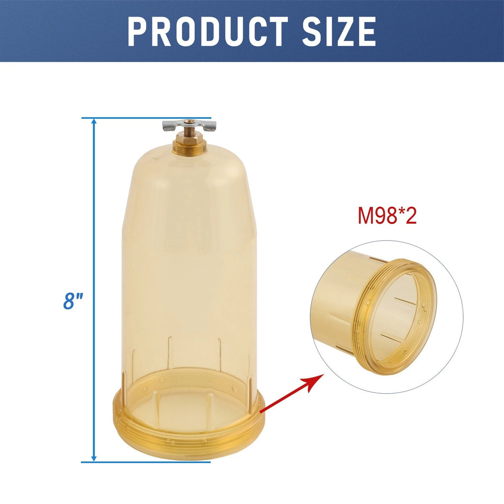 Fuel Tank Filter Replacement Bowl for Goldenrod 495 496 497