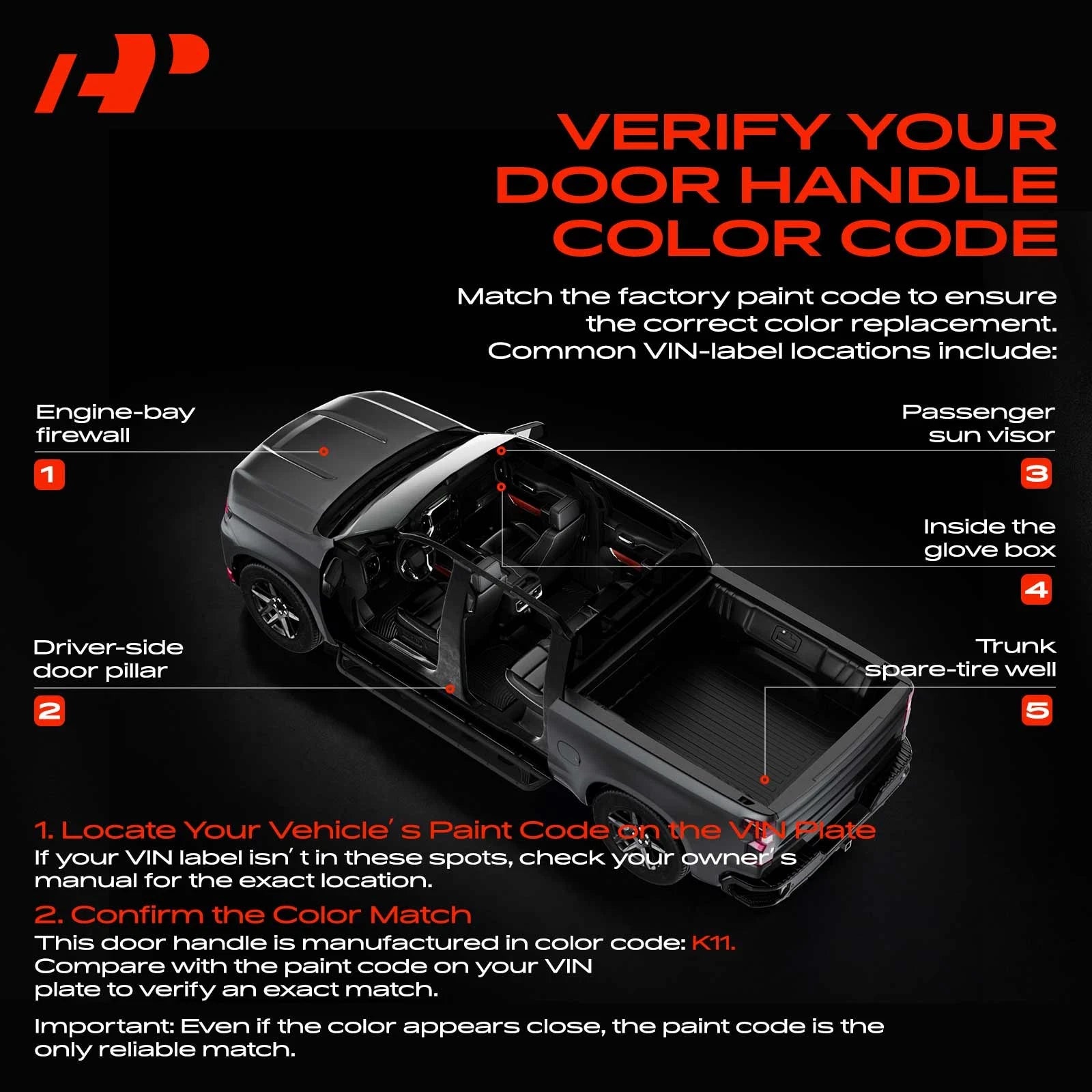Rear Driver Exterior Door Handle for Nissan Altima (2002–2006)