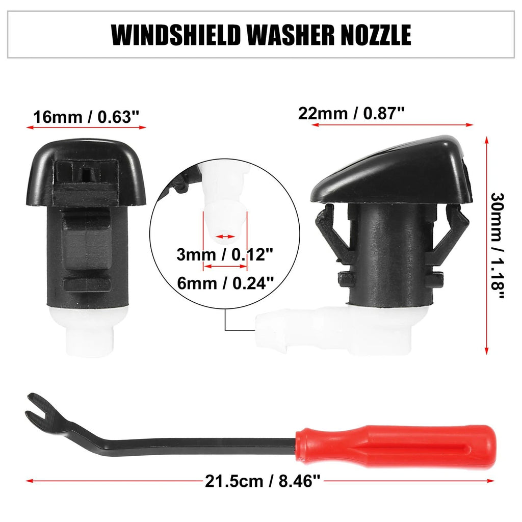 11pcs Front Windshield Washer Nozzle Kit 68269108AA for Dodge Durango (2011–2019)