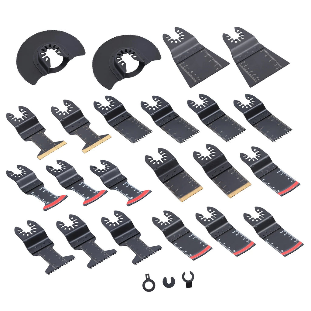 25PCS Titanium Oscillating Tool Blades for Universal Use