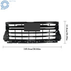 Front Bumper Grille Gloss Black for Chevy Silverado 2500HD 3500HD (2024-2025)
