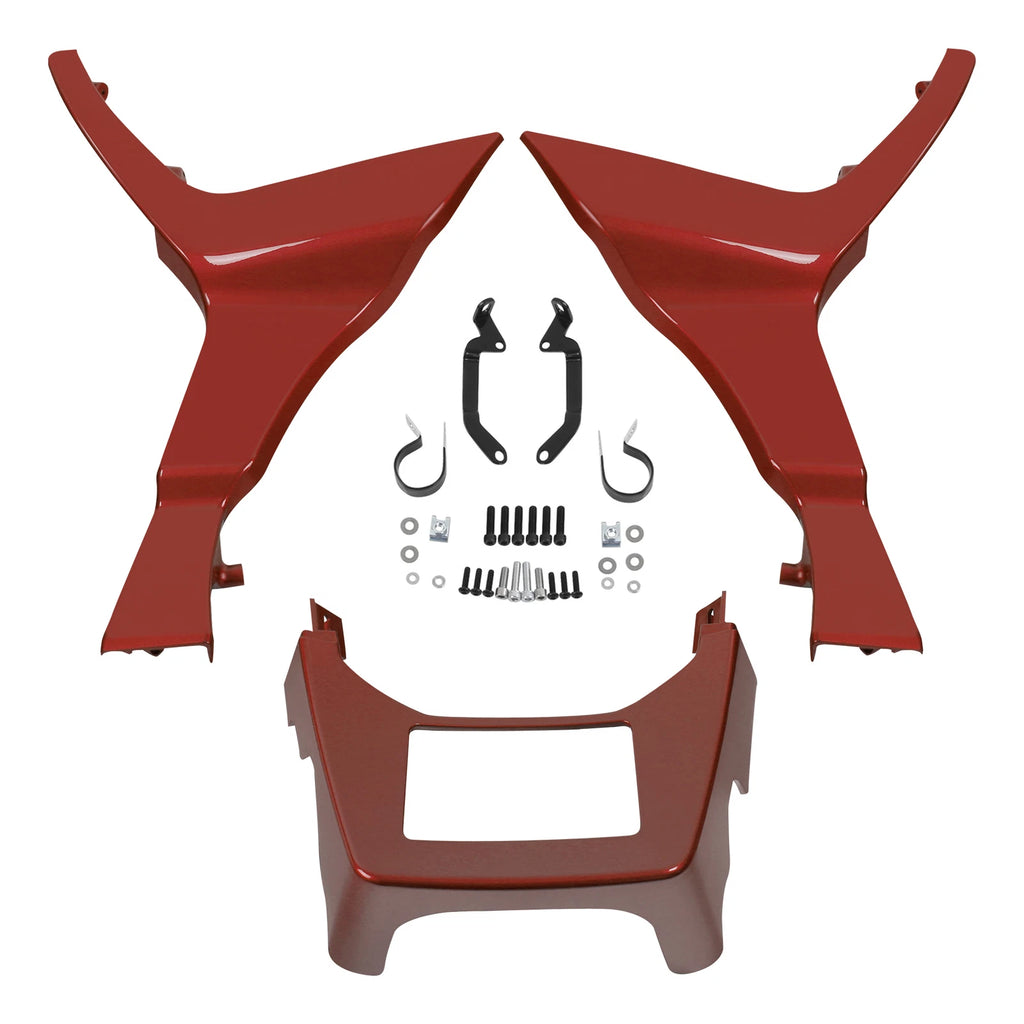 Side Fairings Chin Spoilers for Harley Road Glide FLTRX (2017–2024) Wicked Red