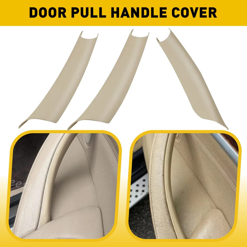Beige Interior Door Handle Panel Pull Cover Trim for BMW X5 X6 (2007–2013)