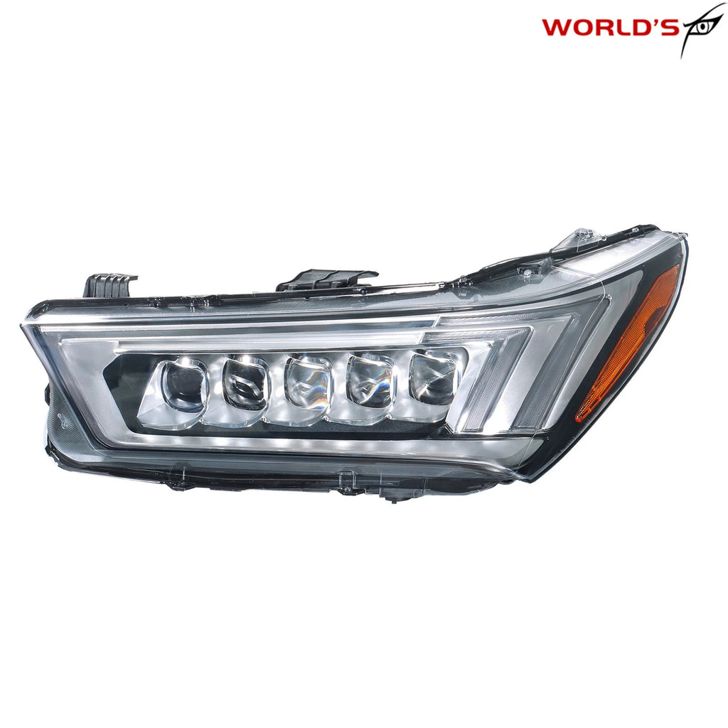 LED Headlight for Acura MDX (2017–2020) Clear Lens Left Side Chrome