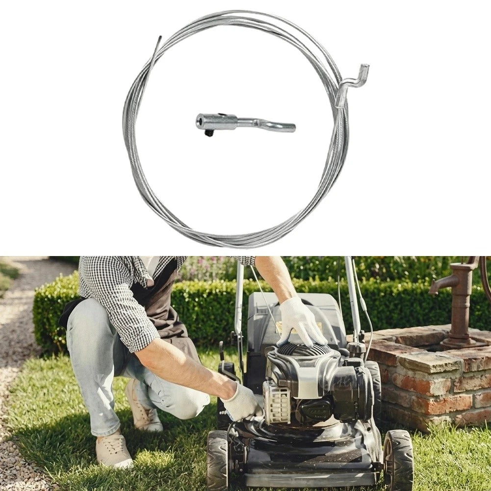 Gas Cable Kit 1.5mm Diameter 2.5m with End Cap & Z Clamp for Brush Cutter