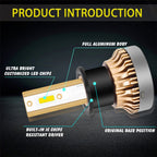 JDM 3000K Golden Yellow H3 LED Fog Light Bulb Replacement for Lexus (-)