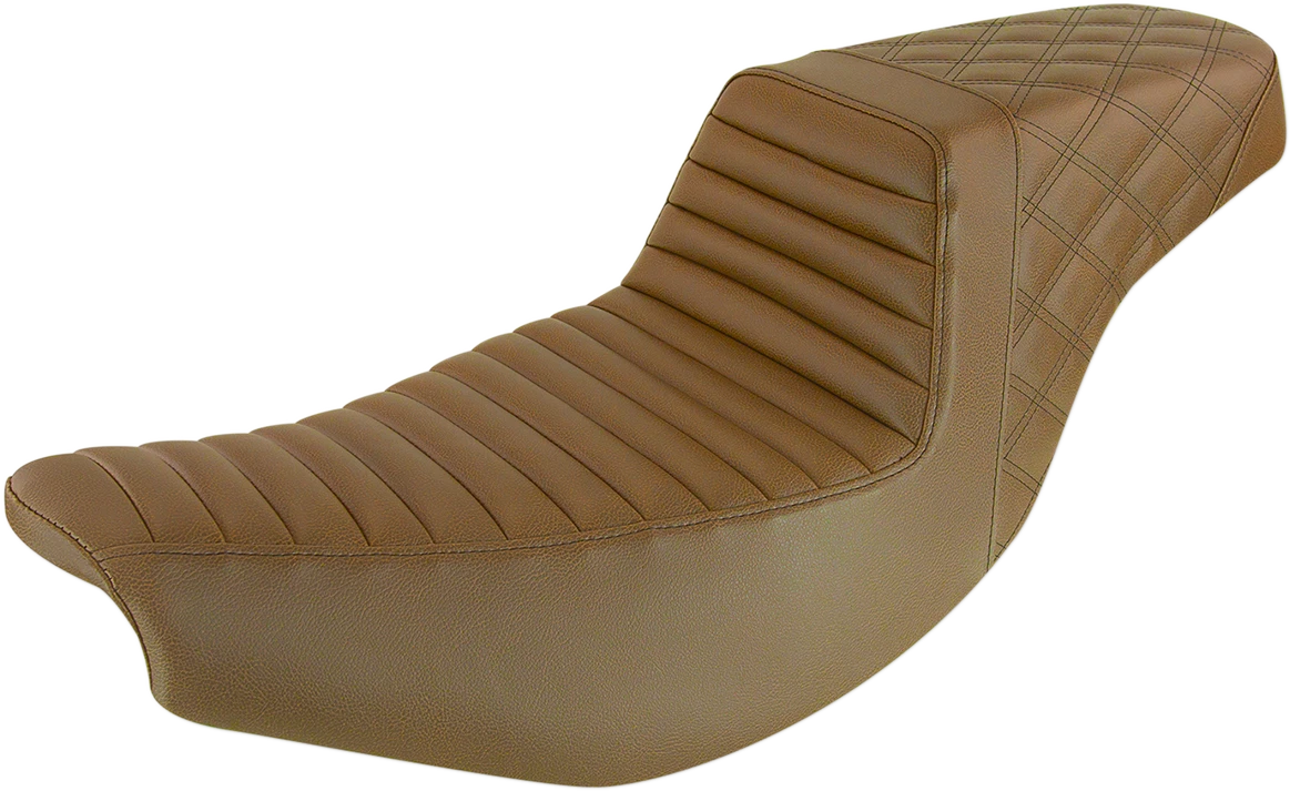 Saddlemen Step-Up Seat for Indian (Front Tuck-n'-Roll/Rear Lattice Stitch)