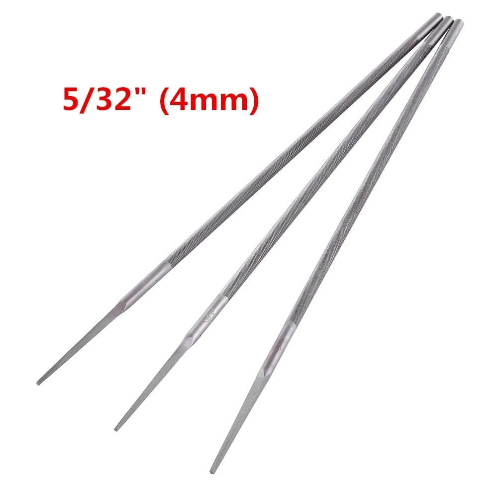 3pcs 4mm Round Chainsaw Chain Files Sharpener for Woodwork