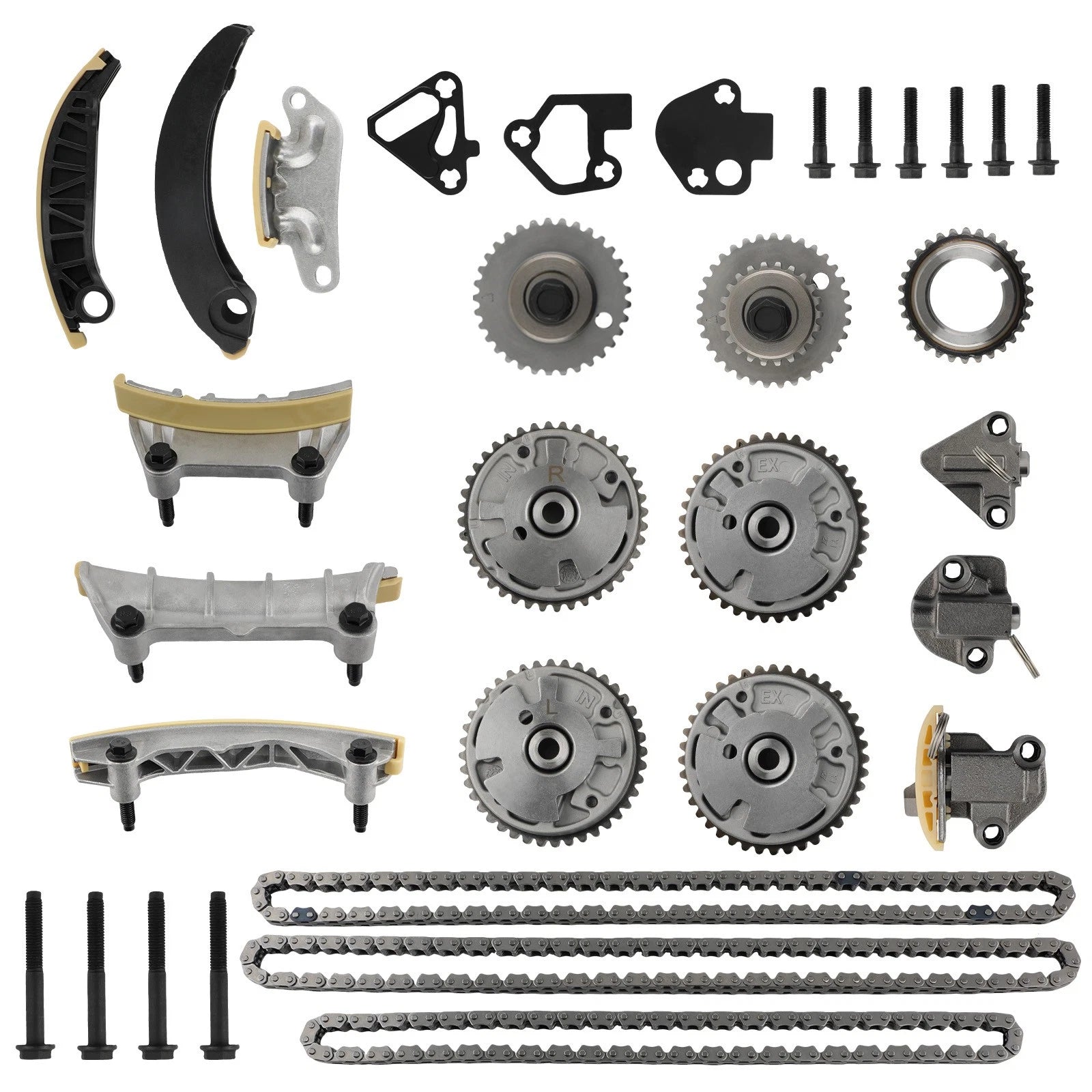 Timing Chain Kit & VVT Gears for Chevrolet Cadillac Equinox CTS SRX (2005–2019)
