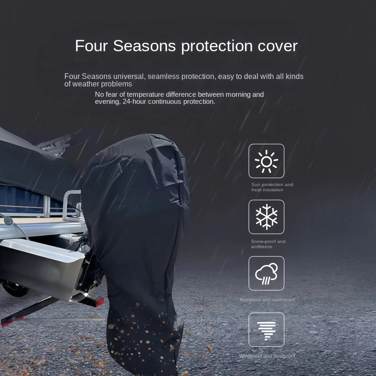 Engine Cover for Honda 60-100 HP Outboard Motor (Waterproof)