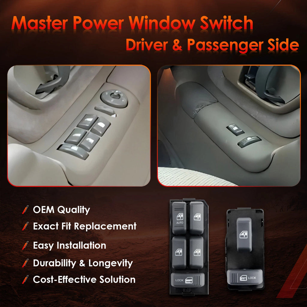 Master Power Window Switch for Chevy GMC C/K 1500-3500 (1988–1999)