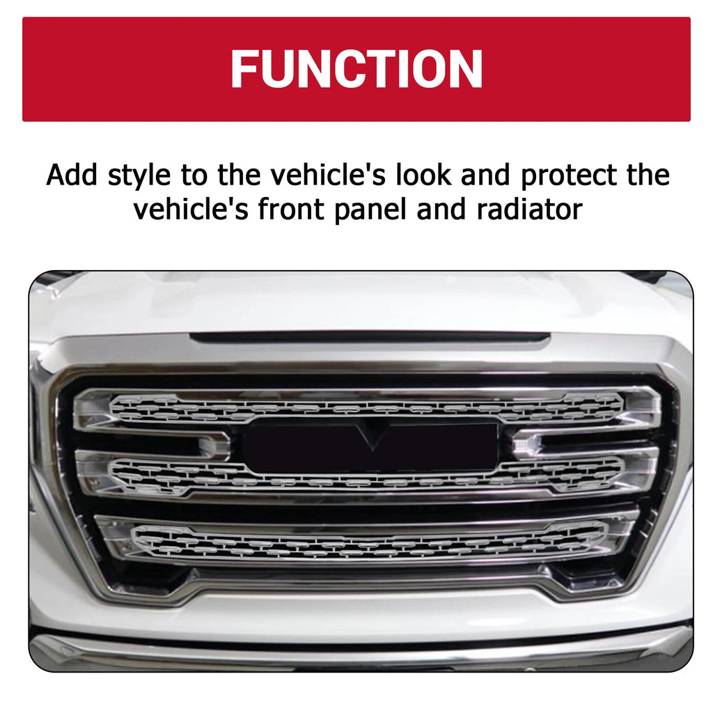 Chrome Grille Mesh Insert for GMC Sierra 1500 SLT (2019-2022)