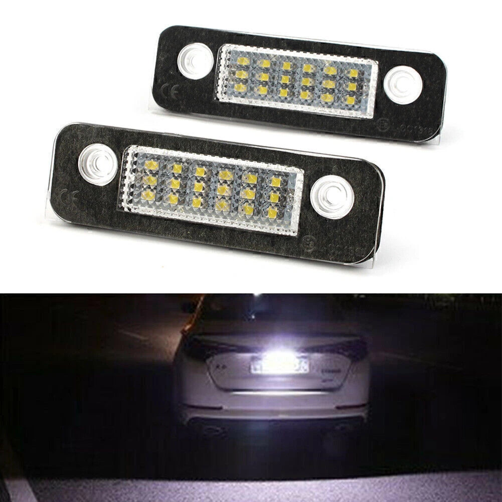 2X LED License Plate Light Bulb for Ford Fiesta Fusion Mondeo (2018–2020)