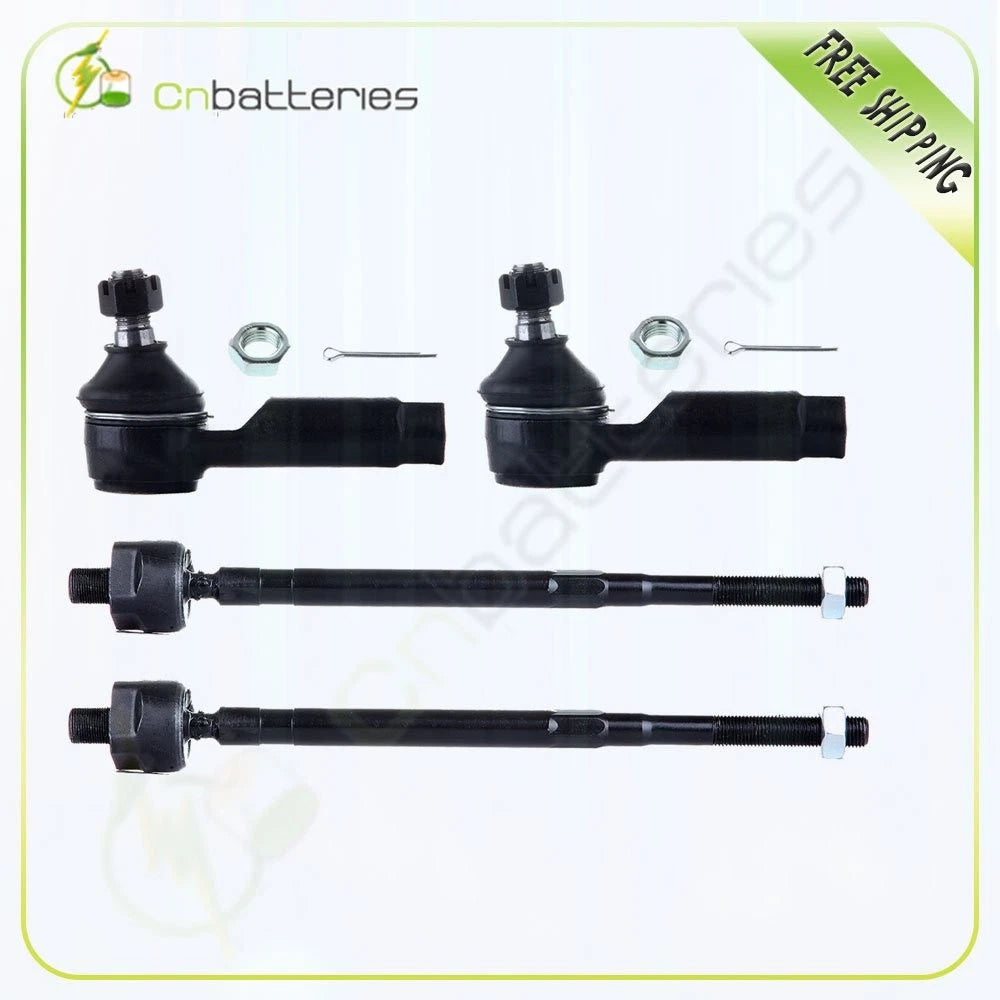 Set of 4 Inner Outer Tie Rods for Infiniti i30 i35 Nissan Maxima (2000–2004) EV458 ES3438