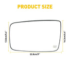 2X Heated Towing Mirror Glass for Dodge Ram 1500 2500 3500 (2002–2018)