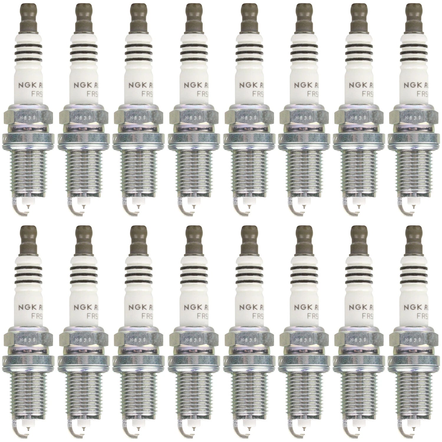 Set of 16 NGK Ruthenium HX Spark Plugs for MB C215 W463 R230 CL500 G500 SL500 V8