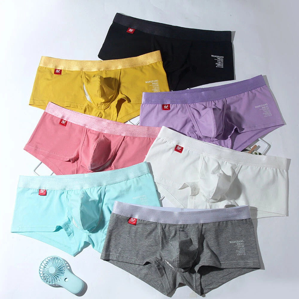 2X Men's Boxer Briefs with Bulge Pouch Underwear Shorts