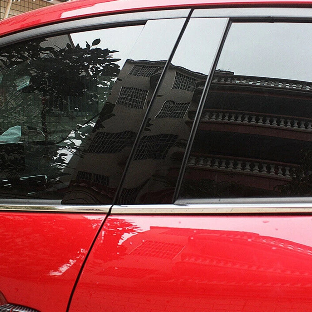 Set of 6 Black Pillar Posts for Toyota Corolla (2014–2018)